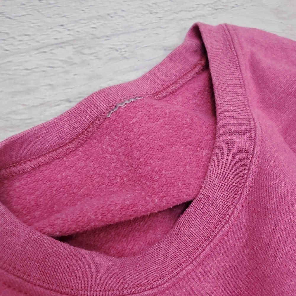 Large Pink Sweater – Cozy Casual Knit Pullover Soft Everyday Top - Picture 7 of 8